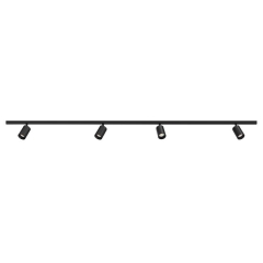 Zestaw szynowy Warna czarny 500 lm 4 x LED Inspire