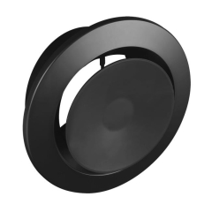 Anemostat plastikowy 125 mm czarny EQUATION