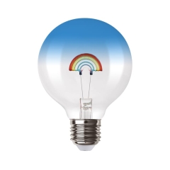 Żarówka dekoracyjna LED E27 Rainbow G80 Lexman