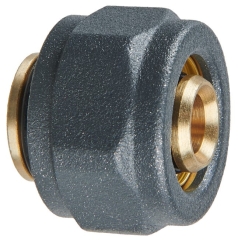 2 złączki zaciskowe do PEX 16 GW 3/4" grafit LUXRAD