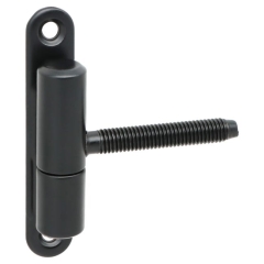 Zawias drzwiowy przykręcany czarny  dł. 83 x szer. 60 mm