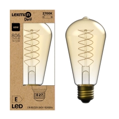 Żarówka dekoracyjna LED E27 7.3 W 806 lm Ciepła biel Lexman