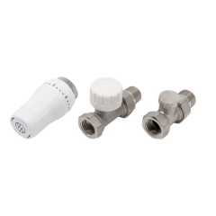 Zestaw termostatyczny PROSTY 1/2" C nikiel SCHLOSSER