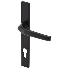 Klamko-klamka Kuchinox Magnat 90 mm długi szyld na wkładkę czarna