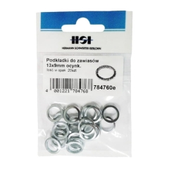 Podkładki pod zawiasy ocynkowane 9 x 13 mm 20 szt.
