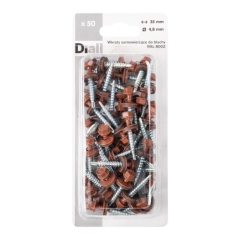 Wkręt samowiercący Diall OD 4,8 x 35 mm brązowy