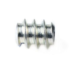 Złączka wkręcana w drewno M4 x 10 mm z nacięciem ocynk 1 szt.
