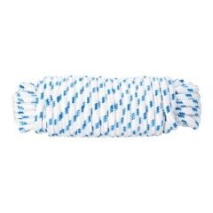 Lina pleciona polipropylenowa Diall 12 mm x 15 m biało-niebieska