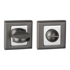 Szyld drzwiowy Schaffner Clara WC black-mat / chrom
