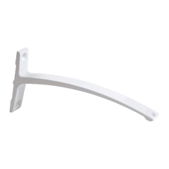 Wspornik pojedynczy 18 cm aluminium/biały