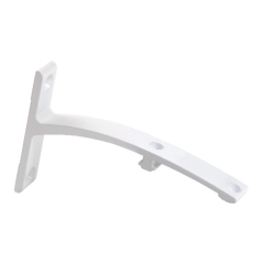 Wspornik podwójny 12 cm aluminium/biały