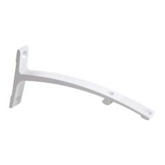 Wspornik podwójny 18 cm aluminium/biały