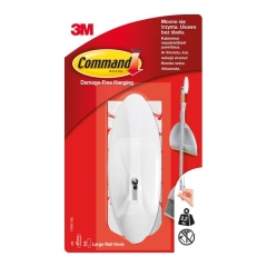 Haczyk z metalowym uchwytem Command udźwig do 2,2 kg
