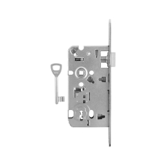 Zamek zastawkowy Yeti ocynk 72 x 55 mm prawy biały
