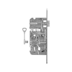 Zamek zastawkowy Yeti ocynk 72 x 50 mm lewy biały