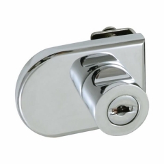 Zamek meblowy gablotowy chrom