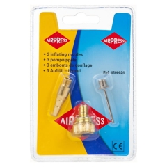 Komplet dysz Airpress do piłek, pontonów i opon
