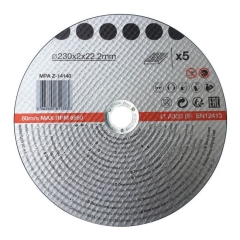 Zestaw tarcz do metalu 230 x 2 mm 5 szt.