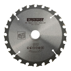 Tarcza do drewna Erbauer 150 x 20 mm 24T