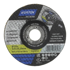 Tarcza do cięcia aluminium Norton 125 x 2,5 mm
