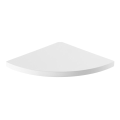 Półka narożna Form Rigga 18 x 250 x 250 mm biała