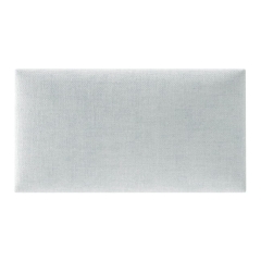Panel ścienny tapicerowany Stegu Mollis prostokąt 30 x 15 cm srebrny