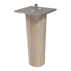 Nóżki drewniane GoodHome Atomia 11 cm 2 szt.