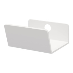 Uchwyt brzegowy GoodHome Atomia 3,7 cm biały 2 szt.