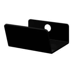 Uchwyt brzegowy GoodHome Atomia 3,7 cm czarny 2 szt.