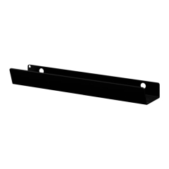 Uchwyt brzegowy GoodHome Atomia 15,5 cm czarny 2 szt.