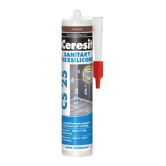 Silikon sanitarny Ceresit CS 25 ciemny brązowy 280 ml