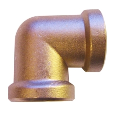 Kolano mufowe 3/8" mosiądz