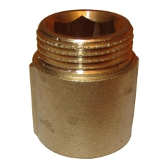 Przedłużka mosiądz gwint wewnętrzny / zewnętrzny 3/4" 25 mm