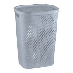 Kosz na bieliznę Curver Infinity 60 l szary