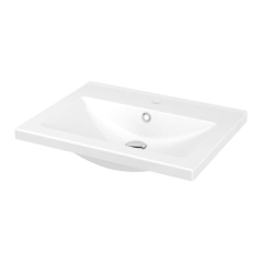 Umywalka ceramiczna GoodHome Nira 60 cm z syfonem