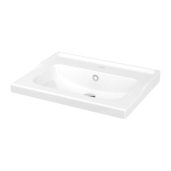 Umywalka ceramiczna GoodHome Lana 60 cm z syfonem