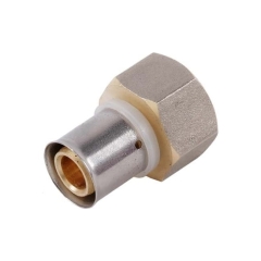 Złączka prosta zaprasowywana Idmar Group gwint wewnętrzny 1/2" x 16 x 2 mm