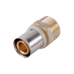 Złączka prosta zaprasowywana Idmar Group gwint zewnętrzny 3/4" x 20 x 2 mm