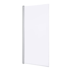 Parawan nawannowy GoodHome Calera 1-częściowy 140 x 85 cm chrom/szkło transparentne