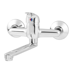 Bateria umywalkowa ścienna Arborg chrom