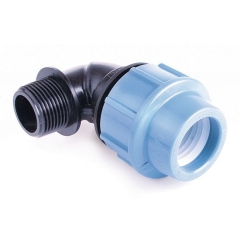 Kolano PE Pipelife z gwintem zewnętrznym 25 mm x 3/4"