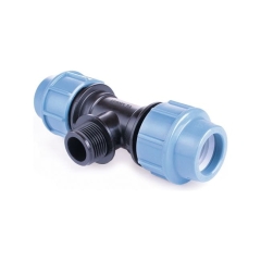 Trójnik PE Pipelife z gwintem zewnętrznym 25 mm x 3/4" x 25 mm
