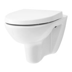 Miska WC GoodHome Jabi bezkołnierzowa z wolnoopadającą deską z duroplastu