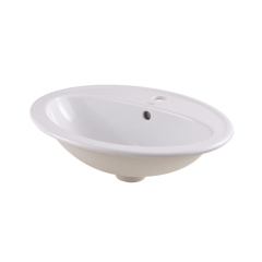 Umywalka wpuszczana GoodHome Turso ceramiczna 53,5 x 41 cm biała