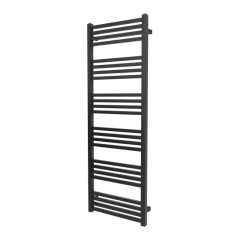 Grzejnik łazienkowy GoodHome Duala 128 x 45 cm czarny