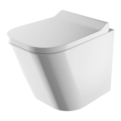Miska WC Omnires Montana bezkołnierzowa z deską wolnoopadającą z duroplastu