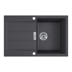 Zlewozmywak tectonite Franke Sirius S2D 611-78 1-komorowy z ociekaczem onyx