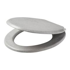 Deska WC GoodHome Pilica MDF wolnoopadająca beton