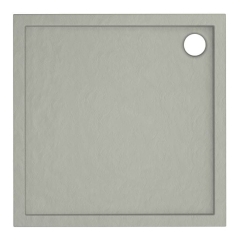 Brodzik akrylowy Schedpol Atla kwadratowy 80 x 4,5 cm beton