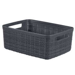 Koszyk Curver Jute S ciemny szary